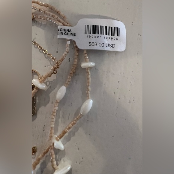 Free People Ariana Ost something beautiful Boho Pearl and Bead Necklace - Picture 6 of 7